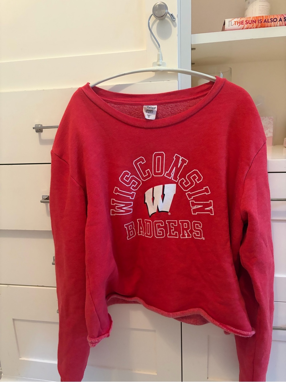 Wisconsin Badgers Red Crewneck Sweatshirt - Women